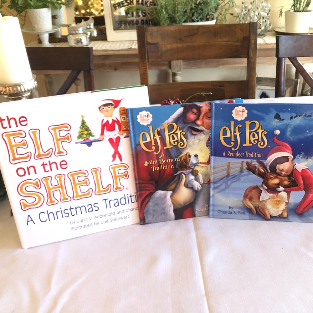 {Elf on the Shelf} Bundle of 3 hardback books
